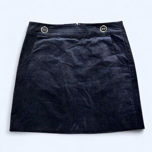 Goth Black Velvet Mini Skirt by Loft!
